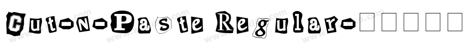 Cut-n-Paste Regular字体转换